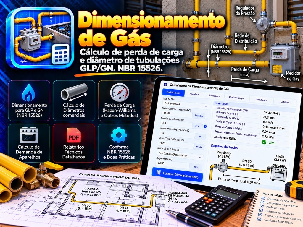 Dimensionamento de Gás