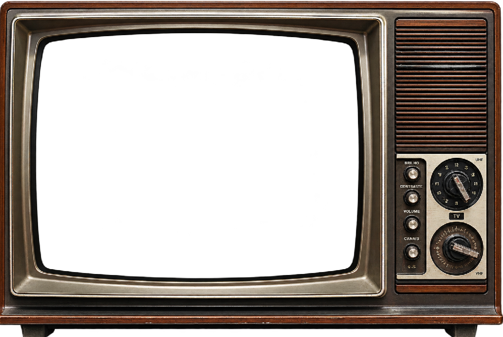 Retro CRT TV Frame
